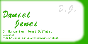 daniel jenei business card